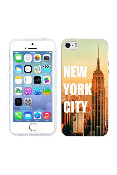 OEM Husa compatibila cu Apple iPhone 5S, iPhone 5 Silicon Gel Tpu Model New York