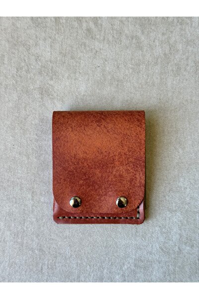 Gerçek Deriden Minimal Kolay Kullanım Unisex Cüzdanı
