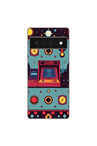 OEM Husa compatibila cu Google Pixel 6 Pro Silicon Gel Tpu Model Gamer Arcade...