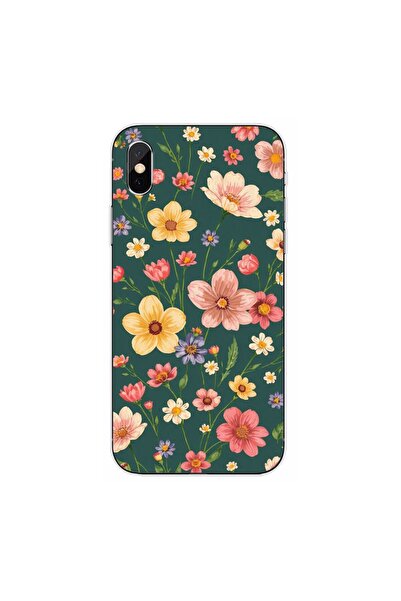 OEM Husa compatibila cu Apple iPhone XS Silicon Gel Tpu Model Vintage Spring ...