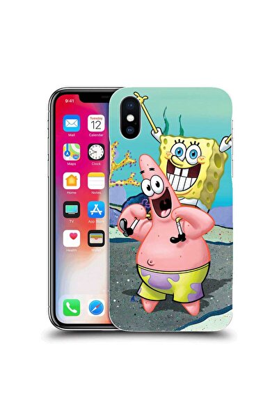 OEM Θήκη συμβατή με Apple iPhone XS από σιλικόνη gel TPU με σχέδιο Σφουγγαράκης