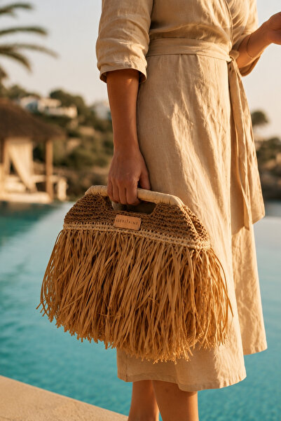 Seritaine Seçil Beach Bag - Light Beige