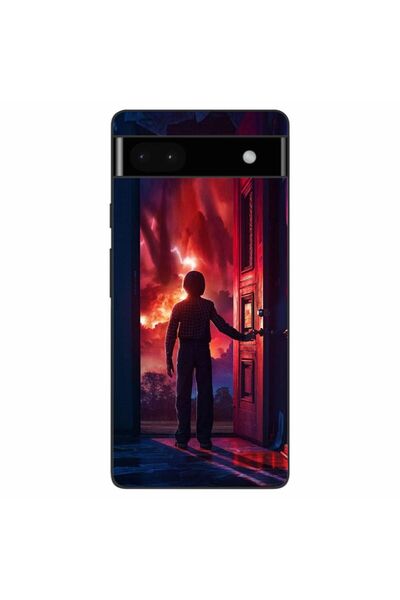 OEM Husa compatibila cu Google Pixel 6A Silicon Gel Tpu Model Stranger Things...