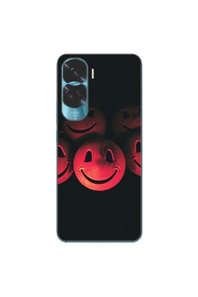 OEM Husa compatibila cu Honor 90 Lite 5G Silicon Gel Tpu Model Grungy Smiley ...