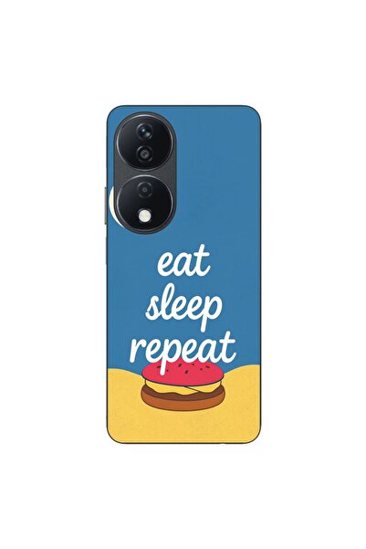 OEM Husa compatibila cu Honor X7b Silicon Gel Tpu Model Eat Sleep Repeat
