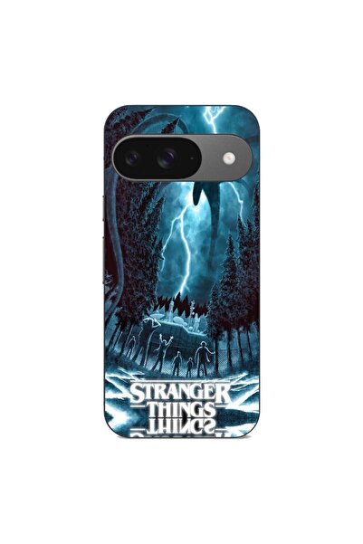OEM Husa compatibila cu Google Pixel 9 Pro Silicon Gel Tpu Model Stranger Thi...