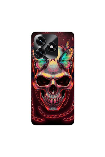OEM Θήκη συμβατή με Honor X5c Plus από σιλικόνη gel TPU, με ολογραφικό κρανίο...