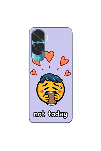OEM Husa compatibila cu Honor 90 Lite 5G Silicon Gel Tpu Model Not Today
