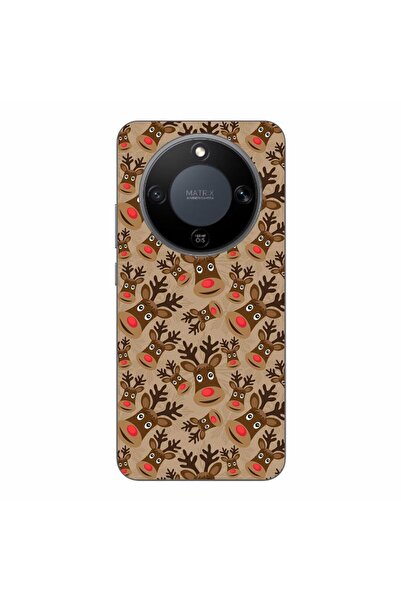 OEM Husa compatibila cu Honor Magic8 Lite Silicon Gel Tpu Model Craciun Rudol...