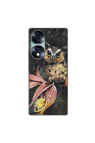 OEM Husa compatibila cu Honor 70 Silicon Gel Tpu Model Owl Painted