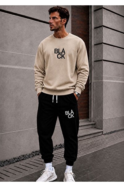 FAEL LİFE UNISEX ΧΕΙΜΕΡΙΝΟ ΣΕΤ ΦΟΡΜΑΣ ΜΕ ΦΑΡΔΙΑ ΓΡΑΜΜΗ ΚΑΙ ΛΟΓΟΤΥΠΟ ΜΑΥΡΟ