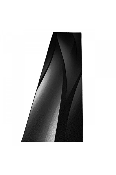 AYYILDIZ Covor modern, Plus Dungi, 80 x 300 cm, Negru, Polipropilen, Oeko Tex...