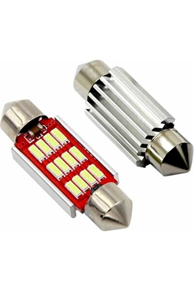 NKT GROUP Canbuslu 39 mm Sofit LED Ampul 2'li Set 12 LED Tavan ve Plaka Lambası
