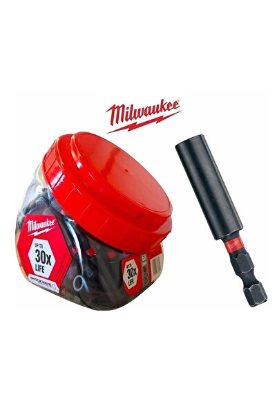 Milwaukee Manyetik Bits Uç Tutucu 1/4 60 mm 100’lü Paket T4932430478
