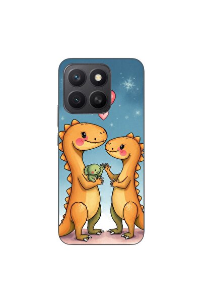 OEM Case compatible with Honor X8c Silicone Gel Tpu Pattern Dino Cute Family