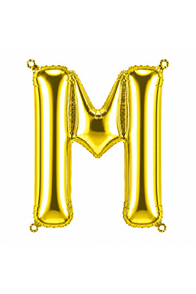 BeySüS Letter m Foil Balloon Gold Color (76 cm)