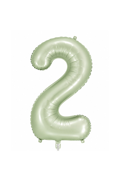 BeySüS 2 Number Foil Balloons Green Color (76 cm)