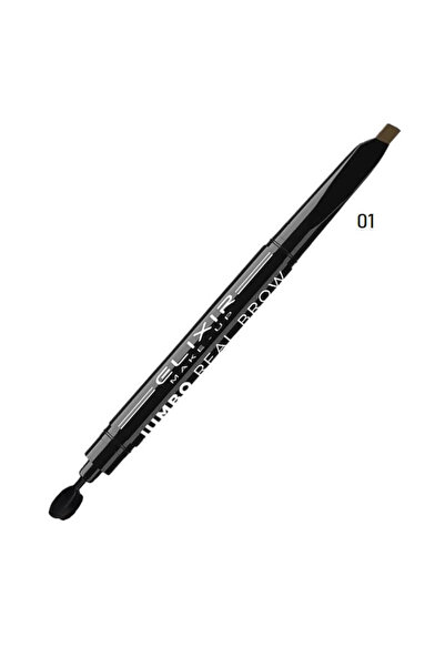 Elixir JUMBO REAL BROW EYEBROW PENCIL WITH BLENDING BRUSH 874-1