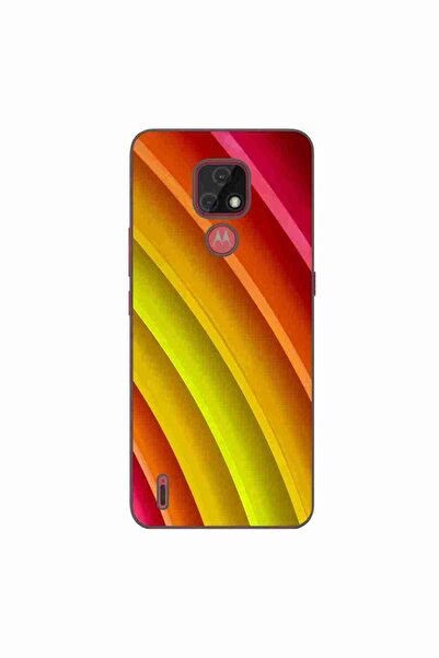 OEM Husa compatibila cu Motorola Moto E7 Silicon Gel Tpu Model Abstract Stripes