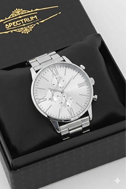 SPECTRUM PREMİUM Men's Wristwatch Steel Band in Special Box