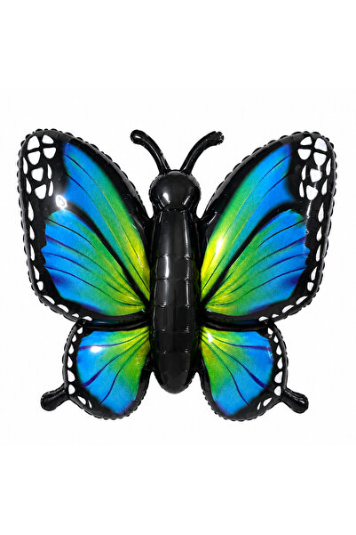 BeySüS Blue Green Butterfly Foil Balloon