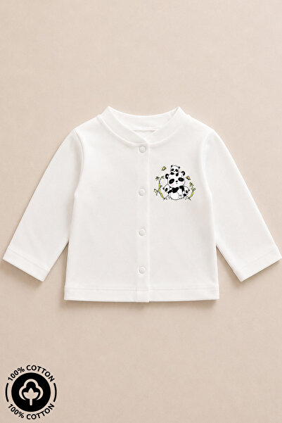 Miniel Unisex Baby Panda Printed 100% Cotton 3-12 Months Seasonal Combed Cott...