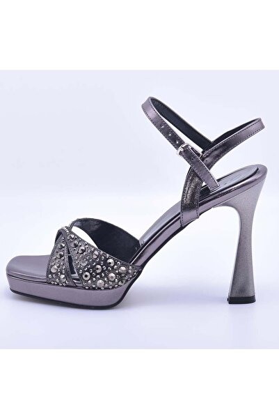 Gusse Edith Women's Stone Embellished Evening Dress Sandals-513