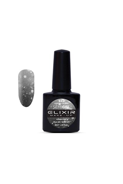 Elixir SEMI GEL (ΗΜΙΜΟΝΙΜΟ ΒΕΡΝΙΚΙ) - 942 (LUXURY Silver-colored) 8ML