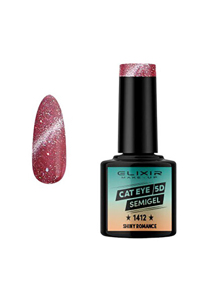 Elixir CAT EYE SEMI GEL (ΗΜΙΜΟΝΙΜΟ BΕΡΝΙΚΙ) - 1412 SHINY ROMANCE 8ML