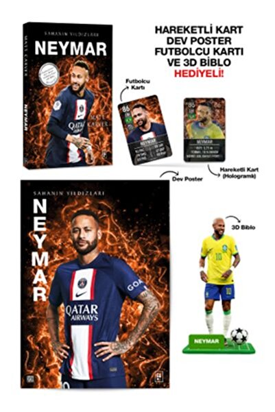 Genel Markalar Neymar - Sahanın Yıldızları - 3D Biblo Hediyeli!