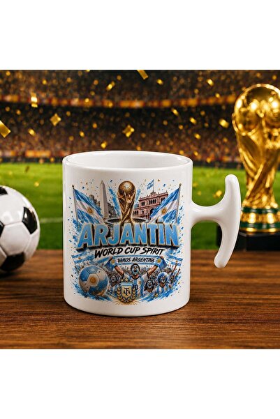 Bk Gift Argentina Fan Themed World Football Cup Designed Hammer Trophy Cup
