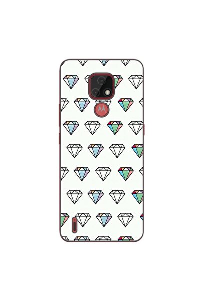 OEM Husa compatibila cu Motorola Moto E7 Silicon Gel Tpu Model Diamonds Patte...
