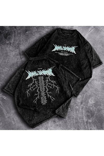 bellanova Unisex Oversize Printed T-Shirt Streetwear Comfortable Fit Daily Pr...