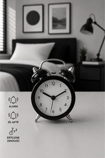 S.POLO HEDİYELİK ANALOG ALARMLI MASA SAATİ