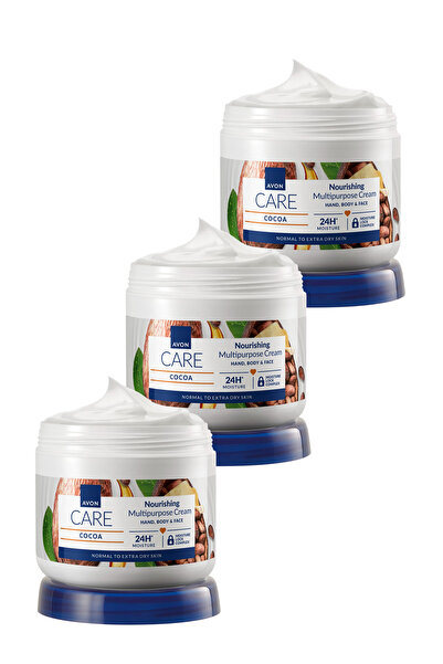 AVON Cocoa Butter Face, Hand and Body Cream 400 Ml. Triple Set