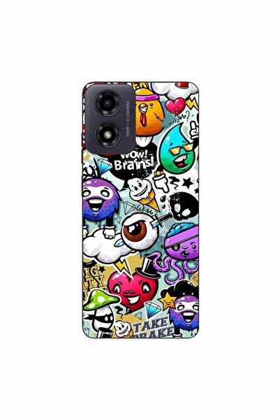 OEM Husa compatibila cu Motorola Moto G24 Silicon Gel Tpu Model Pop Art Graffiti