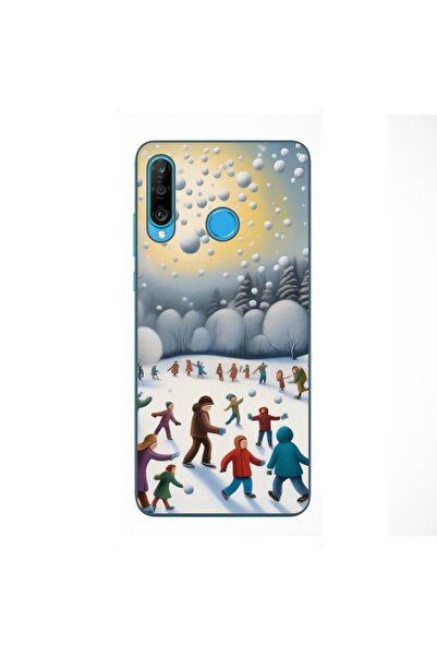 OEM Θήκη συμβατή με Huawei P30 Lite από σιλικόνη gel TPU με σχέδιο Παιδιά που...