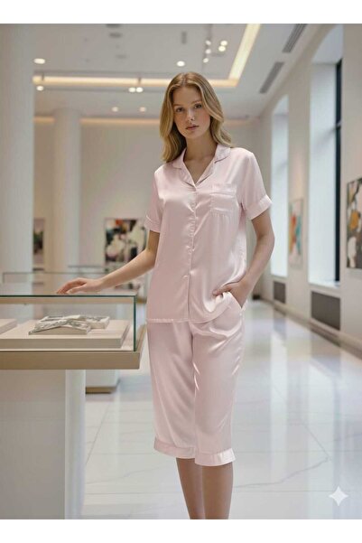 Alsadfine innovations Summer Women's Satin Pajama Set - Sophisticated Style a...