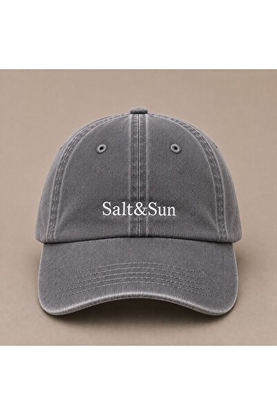 WeavedCo Minimal Salt Sun Embroidered Vintage Washed Cap Hat