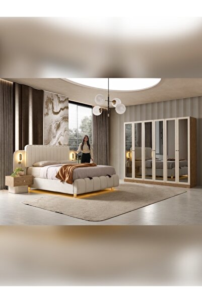 %100 MDF VENEDİK YATAK ODASI TAKIMI