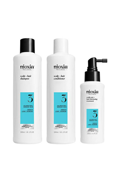 Nioxin Set Produse Profesionale de Par Impotriva Ruperii pentru Par Vopsit sa...