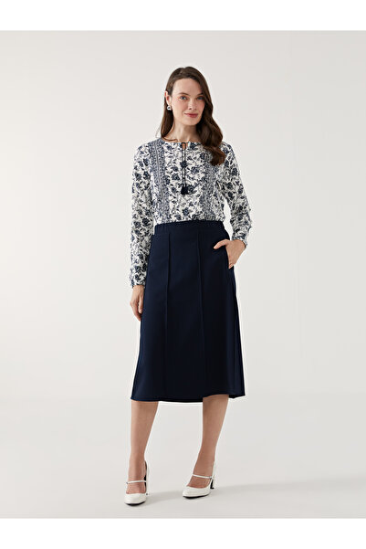 LC Waikiki Elastic Waist A-Line Women's Skirt