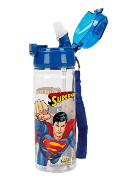 GENC DIJITAL BASKI Superman Patterned Water Bottle 500 ml 3428