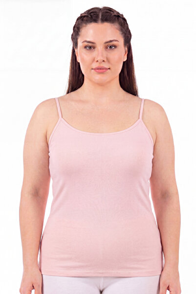 Arma Yıldız Tricou cu bretele din bumbac și lycra, roz, mărime mare, pentru f...