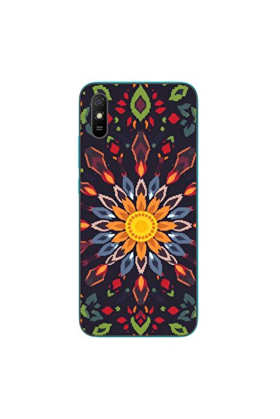 OEM Husa compatibila cu Xiaomi Redmi 9A Silicon Gel Tpu Model Pixel Art Sun M...
