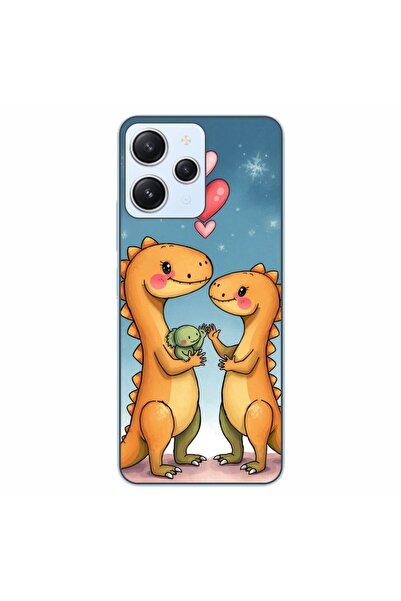 OEM Husa compatibila cu Xiaomi Redmi 12 4G Silicon Gel Tpu Model Dino Cute Fa...