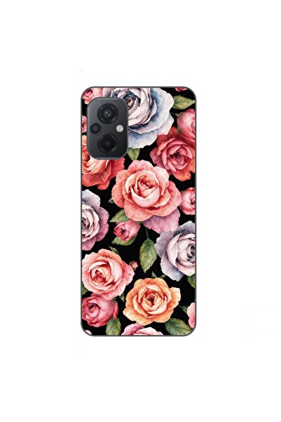 OEM Cover compatible with Xiaomi Poco M5 Silicon Gel Tpu Model Colorfull Rose...