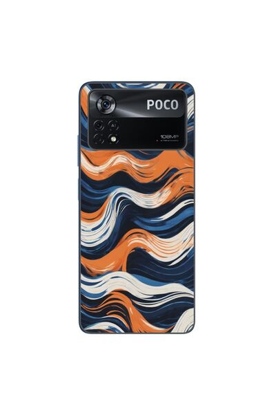 OEM Husa compatibila cu Xiaomi Poco X4 Pro Silicon Gel Tpu Model Abstract Cra...