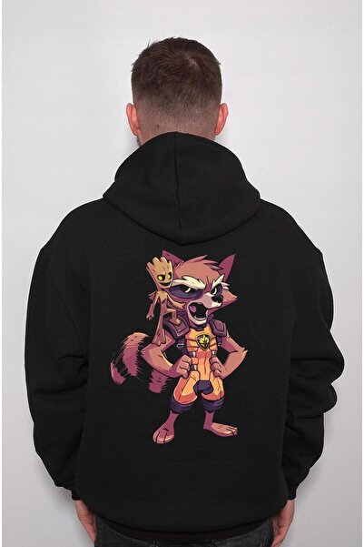 Bumeta Groot Rocket Raccoon Guardians of the Galaxy Sweatshirt Unisex Hooded ...