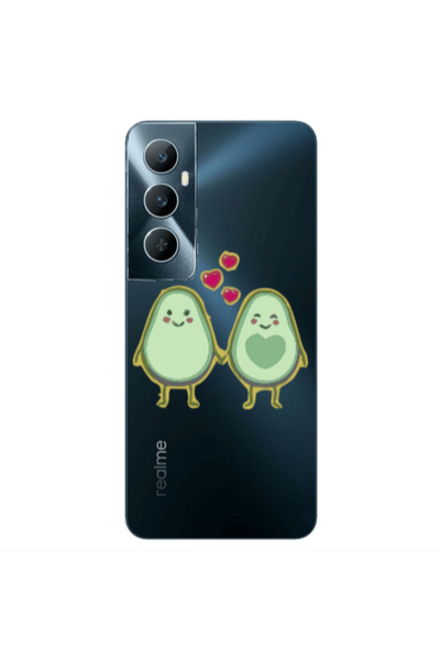 Other Realme C65 Avocados Transparent Silicone TPU Θήκη